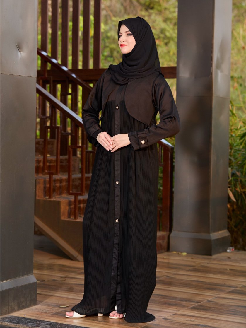 KAYRA - BLACK PLEATED