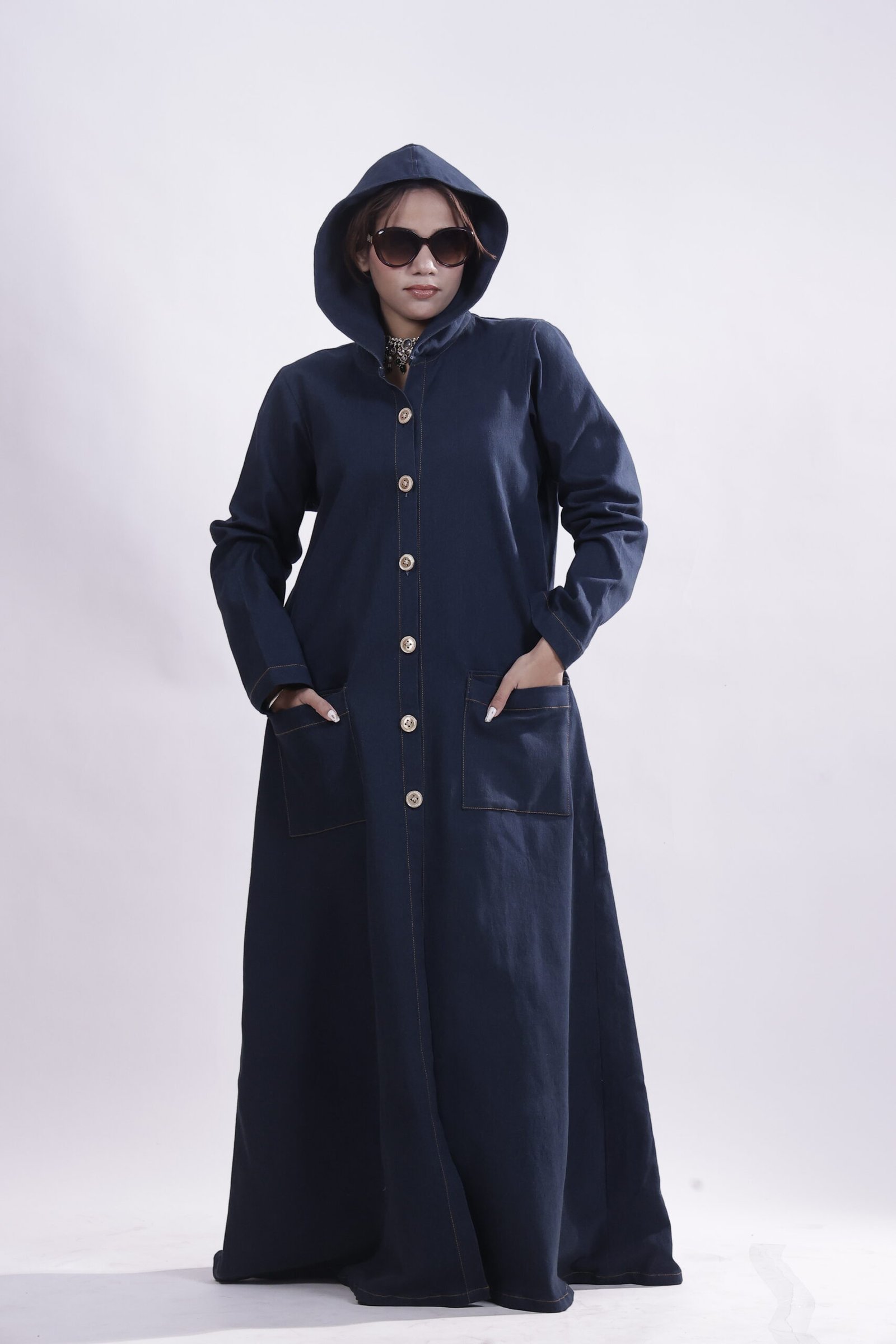 YUNA - BLUE DENIM HOODIE